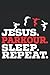 Jesus Parkour Sleep Repeat: Parkour-Notizbuch für Parkouristen, Traceure, Freerunning-Daredevils und Extremsport-Liebhaber