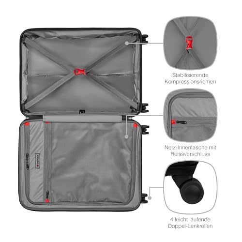 Image of WENGER Legacy - DC Medium Hardside Case, Red, 66 Liters, Swiss Designed-Blend of Style & Function, 610872