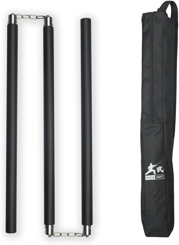 PHYSKOW Foam Padded Three-Section Staff for Safe Training Chinese Kungfu Traditional Martial Arts Equipment