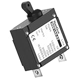 Hydraulic Magnetic Circuit Breaker 1/2/3/4/5/6/10/16/20/25/32Amp AC120V/DC80V Overload Short-Circuit Protector Temperature-Resistant MCB Marine Aircraft Laboratory Device Battery Systems Use (10A)