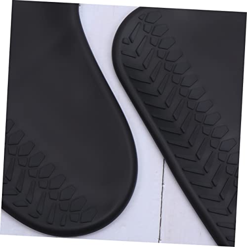 Rain Shoe Covers para Adultos Diseño Antideslizante Negro Transparente Zapatos de cubiertas para Días Lluviosos al Aire Libre miniatura 5