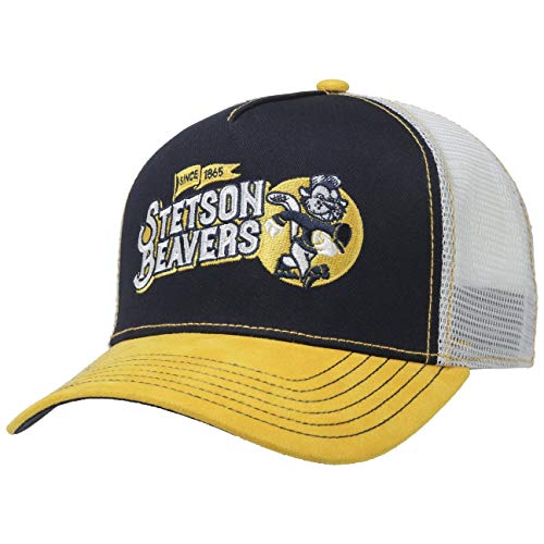 Stetson Football Beavers Trucker Cap Men Grey-Blue One Size #TOP26