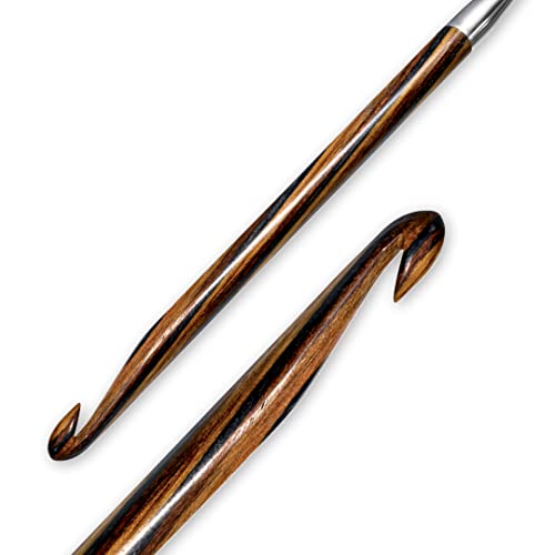 Prym Tunisian, Natural, 3.5-8mm Crochet Hook Set, Multicolor 8 Count