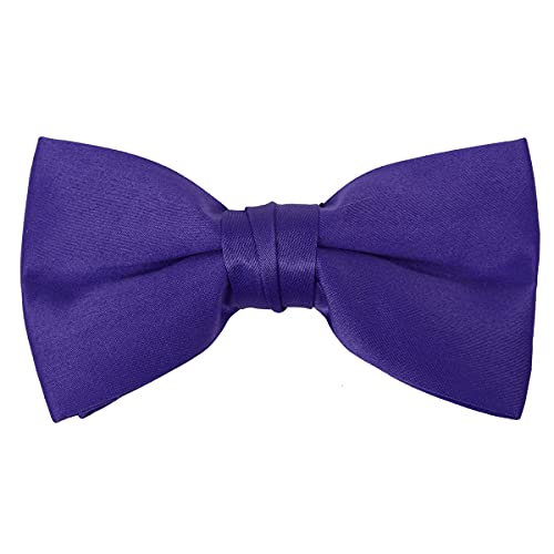 Image of boxed-gifts Mens Clip On Bow Tie - Solid Color Bowties for Men