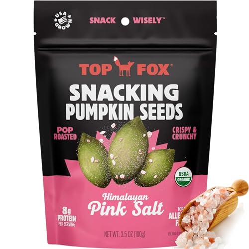 ★Top Fox Organic Pumpkin Seeds, 3.5oz, 6 bags