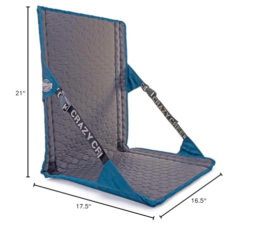 Crazy Creek HEX 2.0 LongBack Chair for Backpacking, Camping and Stadium Use, Extra Width & Back Height for Comfort, 250 LBS Weight Capacity, Adjustable Straps w/Rock Lockster (R) Buckles