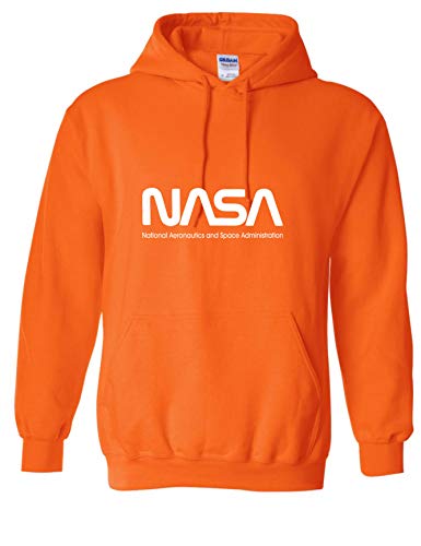 ALLNTRENDS Adult Hoodie NASA America's Space Agency USA Love Spaceship Top