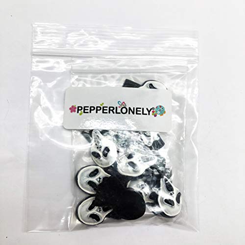 Pepperlonely 10Pc Halloween Creepy Ghost Resin Flatback Cabochon Diy Flatback Scrapbooking Embellishment Decoration Craft Making, 20 X 30Mm #TOP2