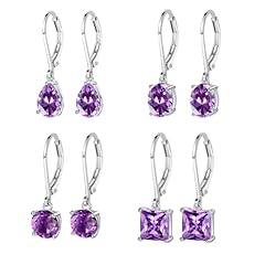 Created Amethyst-Pear/Oval/Round/Square-White Gold