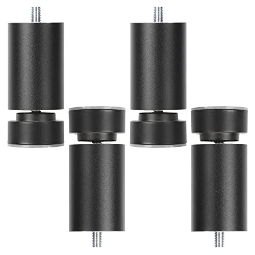Patas de mesa de metal M10, patas de repuesto para muebles de altura ajustable, fácil de instalar, adecuada para sofá, escritorio, armario, mesa de café, 4 piezas