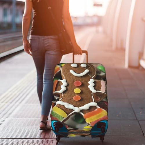 Housse de protection pour bagage en polyester lavable blanc taille S motif bonbons