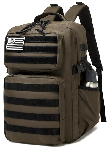 Image of Wotony Military Tactical Backpack for Men Waterproof Daypack 3 Day Assault Pack Molle Bag with Water Bottle Holder