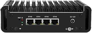 Firewall Micro Appliance, Mini PC Celeron J4125 Quad Core, 4 lntel i226-V 2.5G Nics Ports, AES-NI, Barebone, Soft Router, VPN, 8GB RAM 128GB SSD