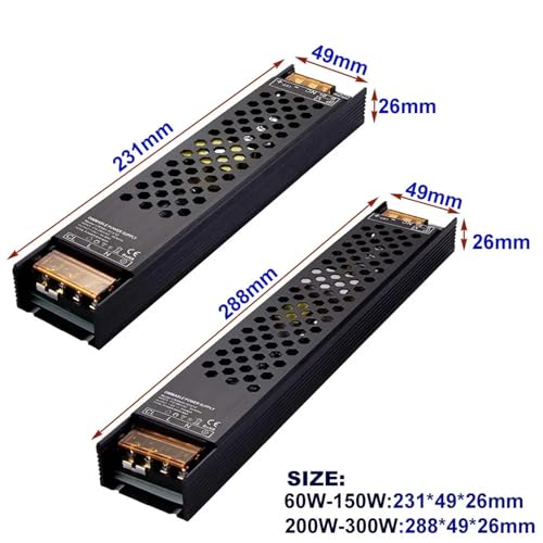 Transformador LED 12V 250W fuente dimmable Triac 0-10V iluminación lineal 4