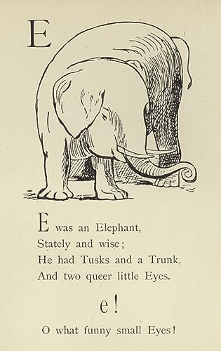 Poster La lettre E Edward Lear SERENDIPITP toile sans cadre 50x70 cm