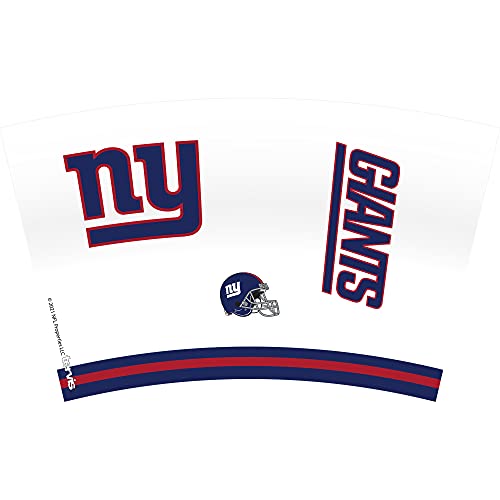 Image of Tervis Made in USA Double Walled NFL New York Giants Arctic Insulated Tumbler Cup Keeps Drinks Cold & Hot, 16oz, Clear