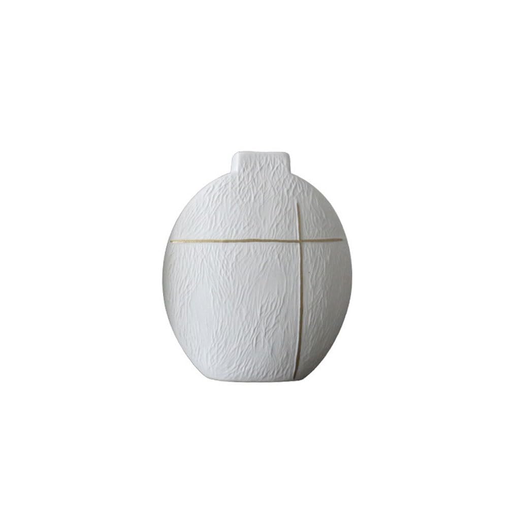 Gfhtrely A Vase Nordic Handmade Home Ceramic Vase Porch Living Room Flower Rrangement Large Flower Vase Ornaments Flower(A)
