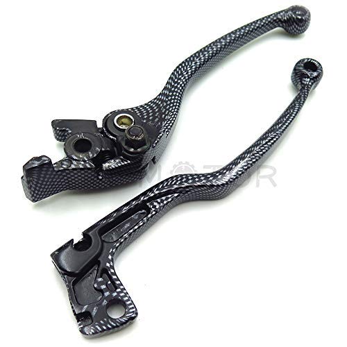 HTTMT MT241-004-CN Carbon Brake Clutch Hand Levers Compatible with Suzuki Gsxr 600 750 Katana 750F Sv650 Sv650S