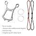 Titanium slingshot set multifunctional creative gadget portable bottle opener keychain suitable for outdoor travel mountaineering hiking camping picnic gadgets