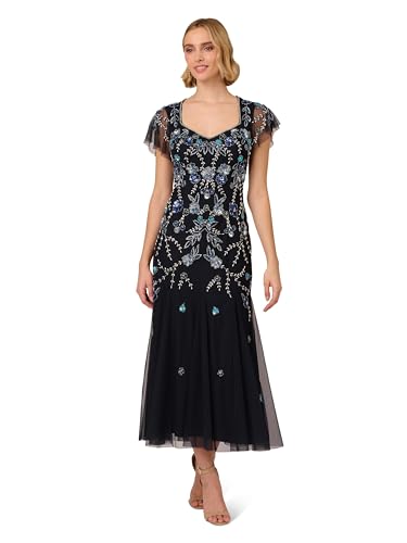 Image of Adrianna Papell Women's Embellished Godet Dress