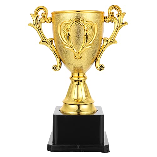 Wakauto Gold Plastic Trophies Gold Award Trophies Competition Cups Winner Award Plastic Prize Cup Small en Reward for Most Party School Sport