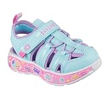 Skechers Play-Scene Splash-Cute Crew para niñas, Turquesa/Lavanda, 5 Toddler