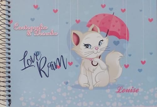 Caderno de Cartografia e Desenho Máxima 96 folhas Capa Dura Fem.