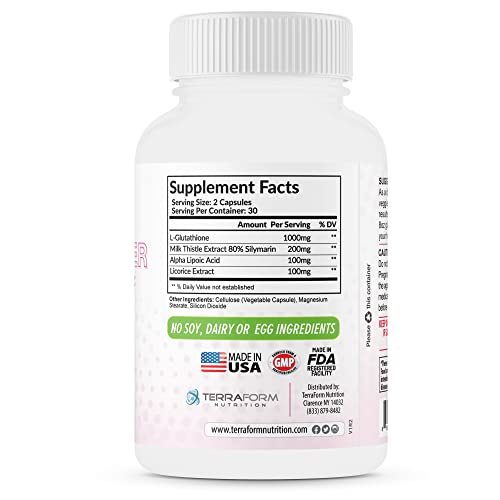 TerraForm Nutrition Glutathione Skin Lightener