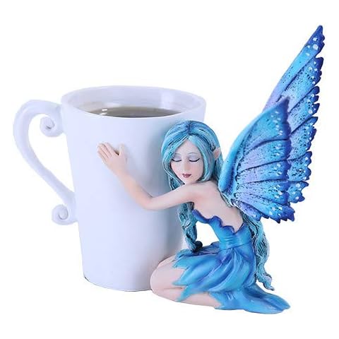 Amy Brown Blue Comfort Tea Cup Fairy Statue 2016 Collection Cover