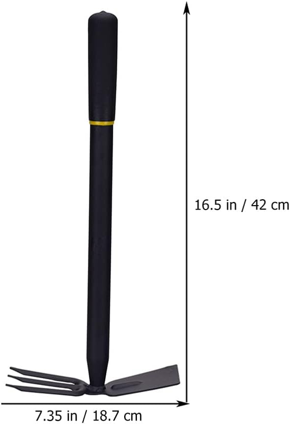 Yardwe Hoe and Cultivator Hand Tiller Manganese Steel Flower and Vegetable Tiller Heavy Duty for loosening Soil Weeding Digging Flower Planting Garden Farming Agriculture Tool : Patio, Lawn & Garden