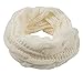 Produktbild BoyYang Feinstrick Schal, einfarbiger Loop Schlauchschal, Feinripp Strickschal, Loopschal, Damen Grobstrickschal in weicher Qualität Loop Schal Winter Basic Schal Tuch Rundschal Halstücher(,Weiß