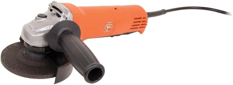 Fein Handy Compact Angle Grinder Tool with 5-8/11 Mounting Thread and 4-1/2 Grinding Wheel - Metal/Plastic, 820 W, 12,500 RPM - WSG 7-115 PT/72223160120