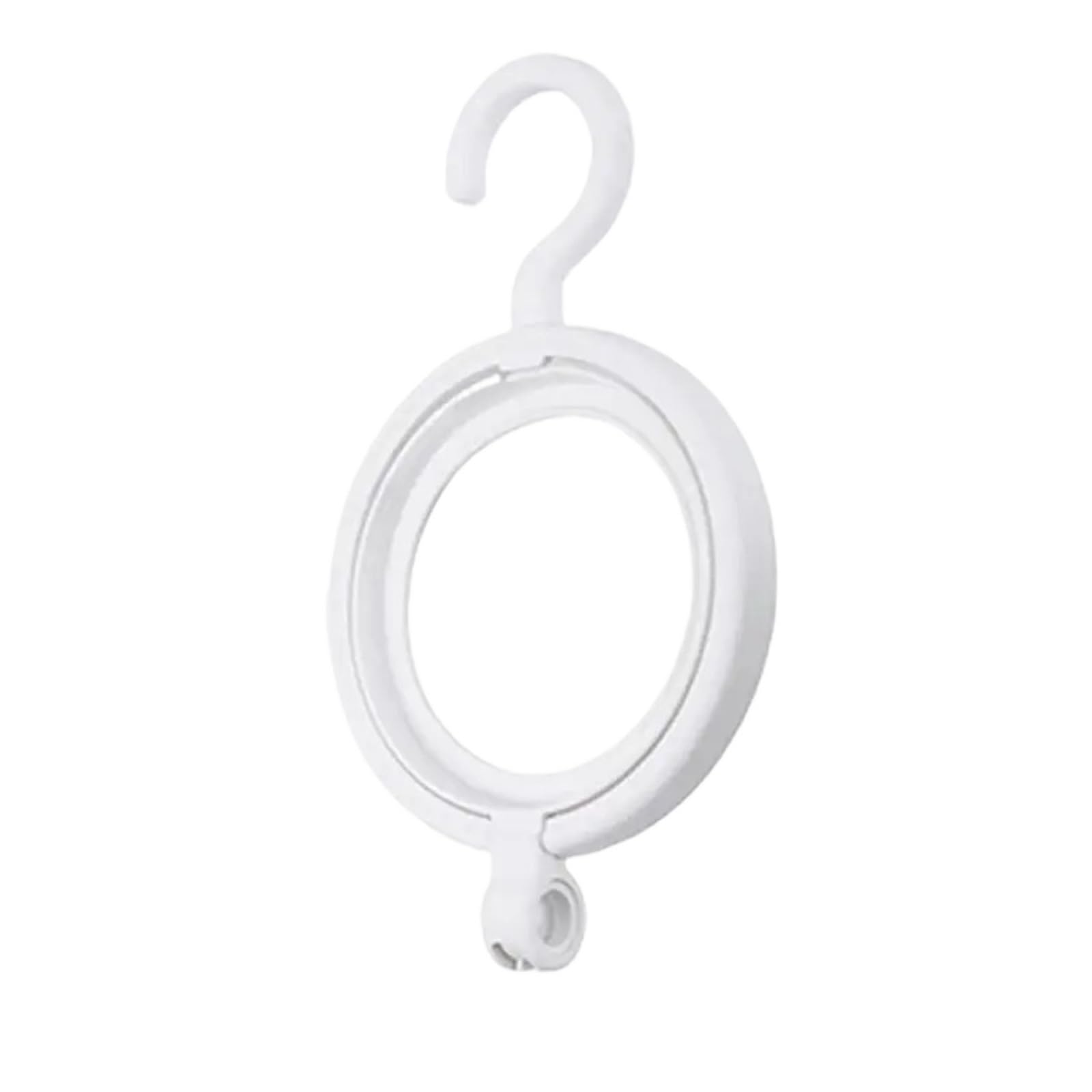 zyrqon 10pcs Adjustable Hat Racks For Closet Wall Mountable Cap Organizer Hooks With Interlocking Design Space Saving(White)