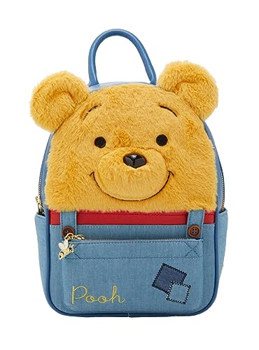 Disney Winnie The Pooh Plush Face Overalls Mini Backpack MULTI NONE