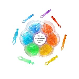 210 Pcs Dental Plastic Poly Wedges Dental Diamond Wedges Autoclave Medical Plastic Disposable Interdental Composite Restoration Materials Dentistry Tool,7 Sizes Kit