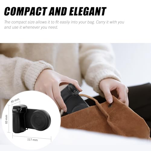 Image of Magnetic Selfie Ring Light, Snap Grip with Detachable Bluetooth Remote Control for iPhone, Rechargeable LED Fill Light, Smartphone Camera Handle, Photo Shooting Acccessories Compatible with Magsafe