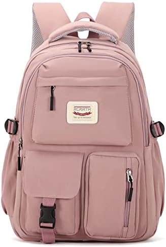 Rcrirth Bookbags for Teen Girls | Backpacks for Middle School Girls - Girls Backpacks for Middle School - School Backpack for Teens Girls | Lightweight - Pink