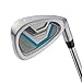 Wilson Tour Velocity Complete Golf Set with Stand Bag - Ladies Right Hand, Ladies Flex, Grey/Blue