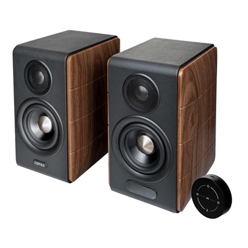 Edifier Altoparlante Hi-Fi attivo S880DB MKII | Hi-Res Audio Wireless LDAC | 88W Full Digital DSP | alloggiamento in legno | RCA, ottico, coassiale, USB-C e sub-out, telecomando