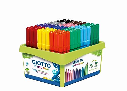 GIOTTO 5261 00 Turbo Maxi Fasermaler, Mehrfarbig