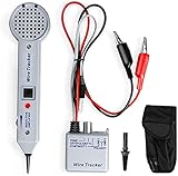 Riiai Tone Generator Kit, Wire Tracer Circuit Tester, 200EP High Accuracy Cable Toner Detector Finder Tester,Inductive Amplifier and Probe Kit with Adjustable Volume for Network Cable Collation