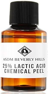 ASDM Beverly Hills Lactic Acid Peel 25% 1oz 30ml Medical Strength Treatment Hyperpigmentation, Age Spots, Melasma, Brighten Dull Skin Discoloration Uneven Complexion, AHA Chemical Peels, Sensitive Dry
