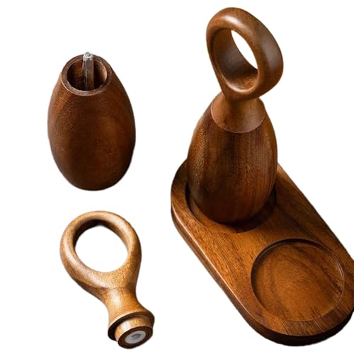 Molinillo de madera de durabilidad manual con diseño ergonómico para uso culinario