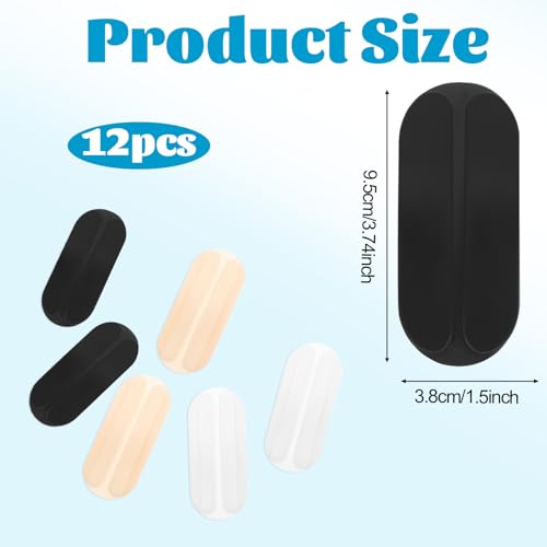 6 Pairs Bra Strap Cushion Silicone Bra Strap Pads, Bra Strap Holders for Slipping Soft No Dents Non Slip Shoulder Pads for Bra Straps to Ease Shoulder Discomfort2