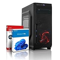 Ryzen Gaming PC mit 3 Jahren Garantie! AMD Ryzen3 1200 Quad-Core, 3.4 GHz | 16GB DDR4-3000 | 512 GB SSD | AMD Radeon RX 550 2 GB DDR5 | Windows 11 Pro | MS Office Vollversion | #6728