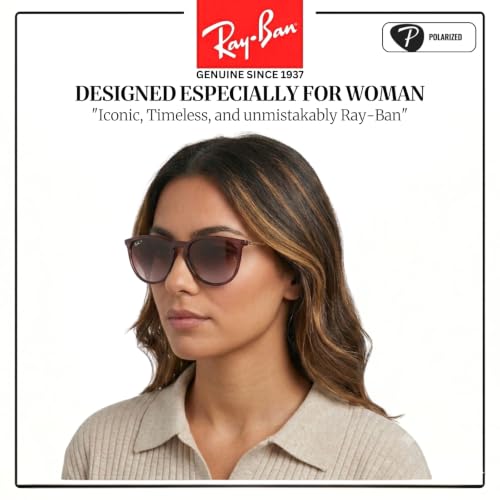 Image of Ray-Ban RB4171 ERIKA CLASSIC Phantos Shaped Sunglasses for Women with Official RAYBAN Eyewear Kit