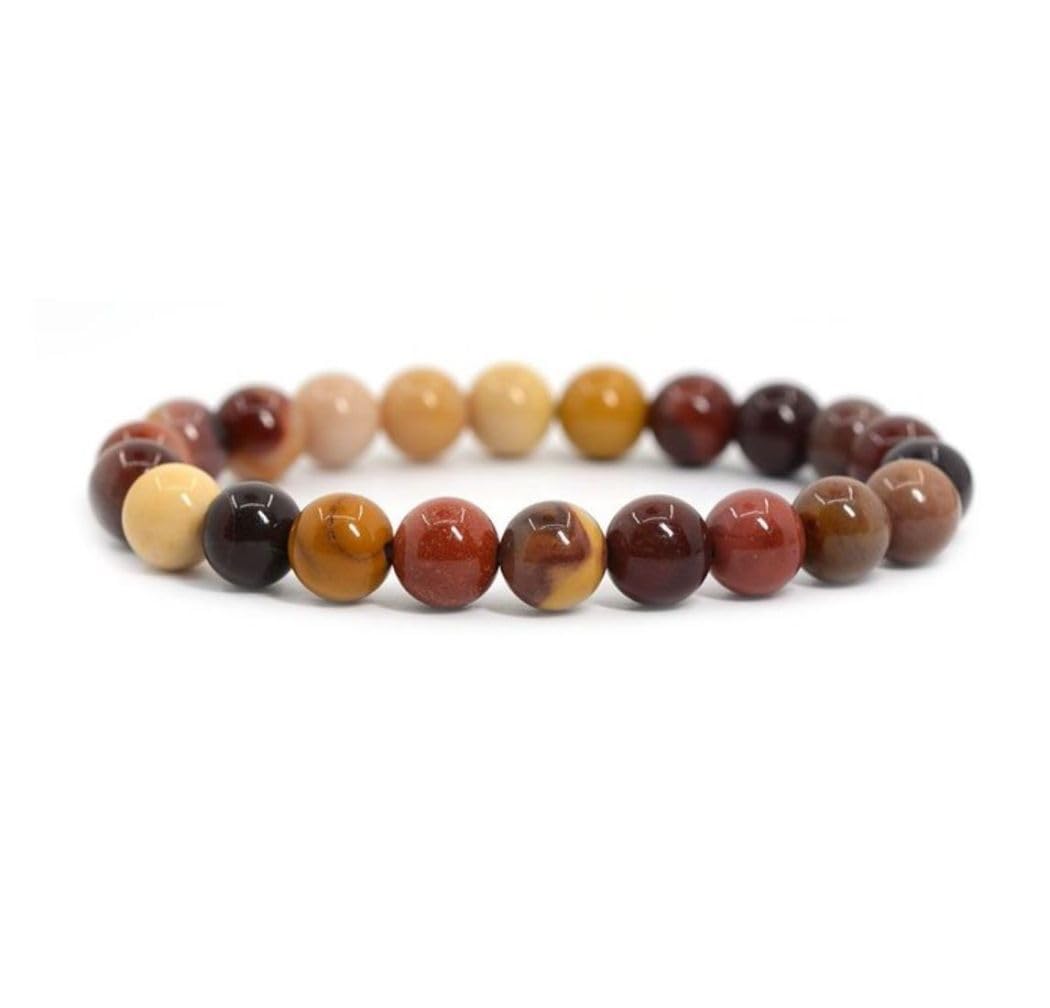 Adabele 1pc Natural Stretch Gemstone Bracelet 8mm (0.31") Bead 7" to 8.5 inch Healing Crystal Energy Quartz Chakra Jewelry Women Men Birthday Gift