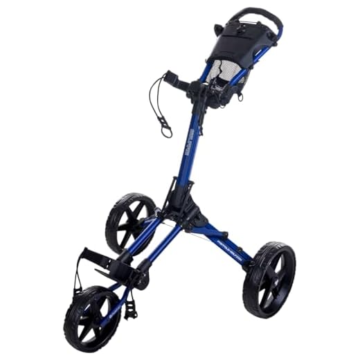 Fastfold Square - Compact 3 Wheel Folding Pull/Push Golf Trolley