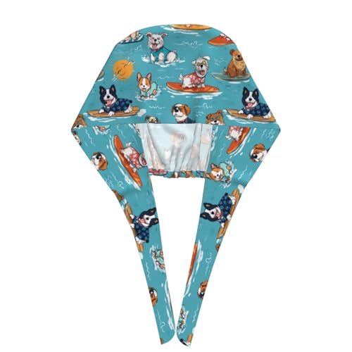 Image of Adjustable Scrub Cap with Sweatband, Breathable Working Hat for Men /Women