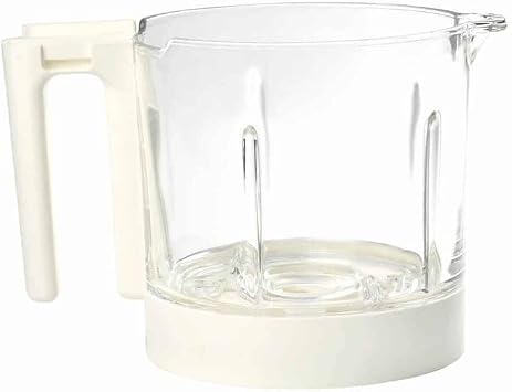 BEABA Babycook Neo Baby Food Maker Replacement Glass Bowl, 5.2 Cup Capacity, Holds 34 Servings, White